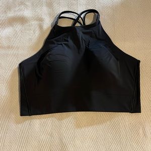 Lululemon - Like a Cloud High Neck Longline Bra - Size 12 - Black